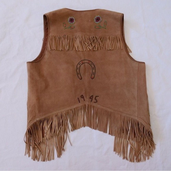 NWT RRL & Co Limited edition 21 of 50 hand embroidered beaded suede vest - Picture 14 of 16
